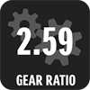 2-STAGE GEAR REDUCTION